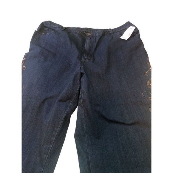 ADDED DIMENSIONS SEQUNIED JEAN WOMEN PLUS  SIZE 24W NWT - Picture 2 of 6